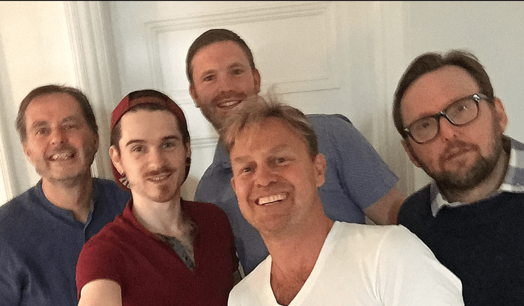 Studio session with Jason Donovan